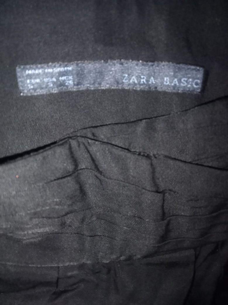 Czarne spodnie Zara Basic,rozm.S