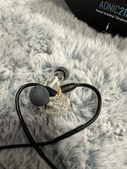 Słuchawki SHURE Aonic SE215 jak NOWE Z PARAGONEM!
