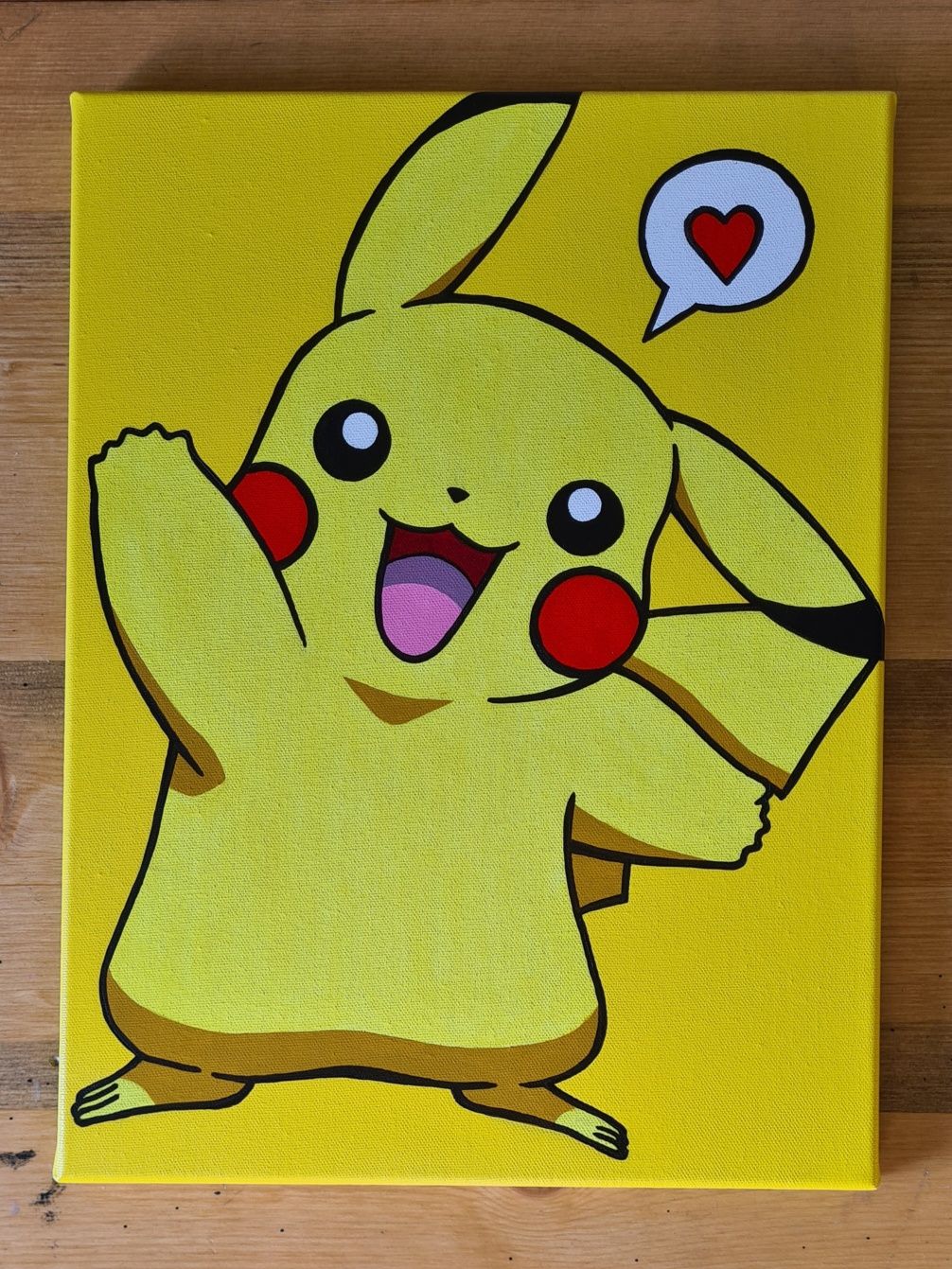 Tela Pikachu pintado ã mão