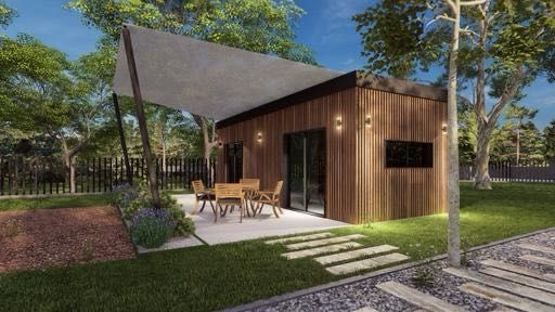 Casa modelar 6mx2,5m