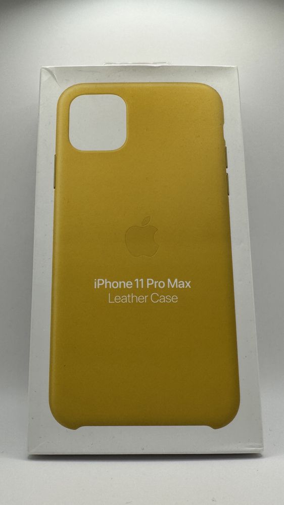 Oryginalne Skorzane Etui Iphone 11 Pro Max w kolorze Yellow