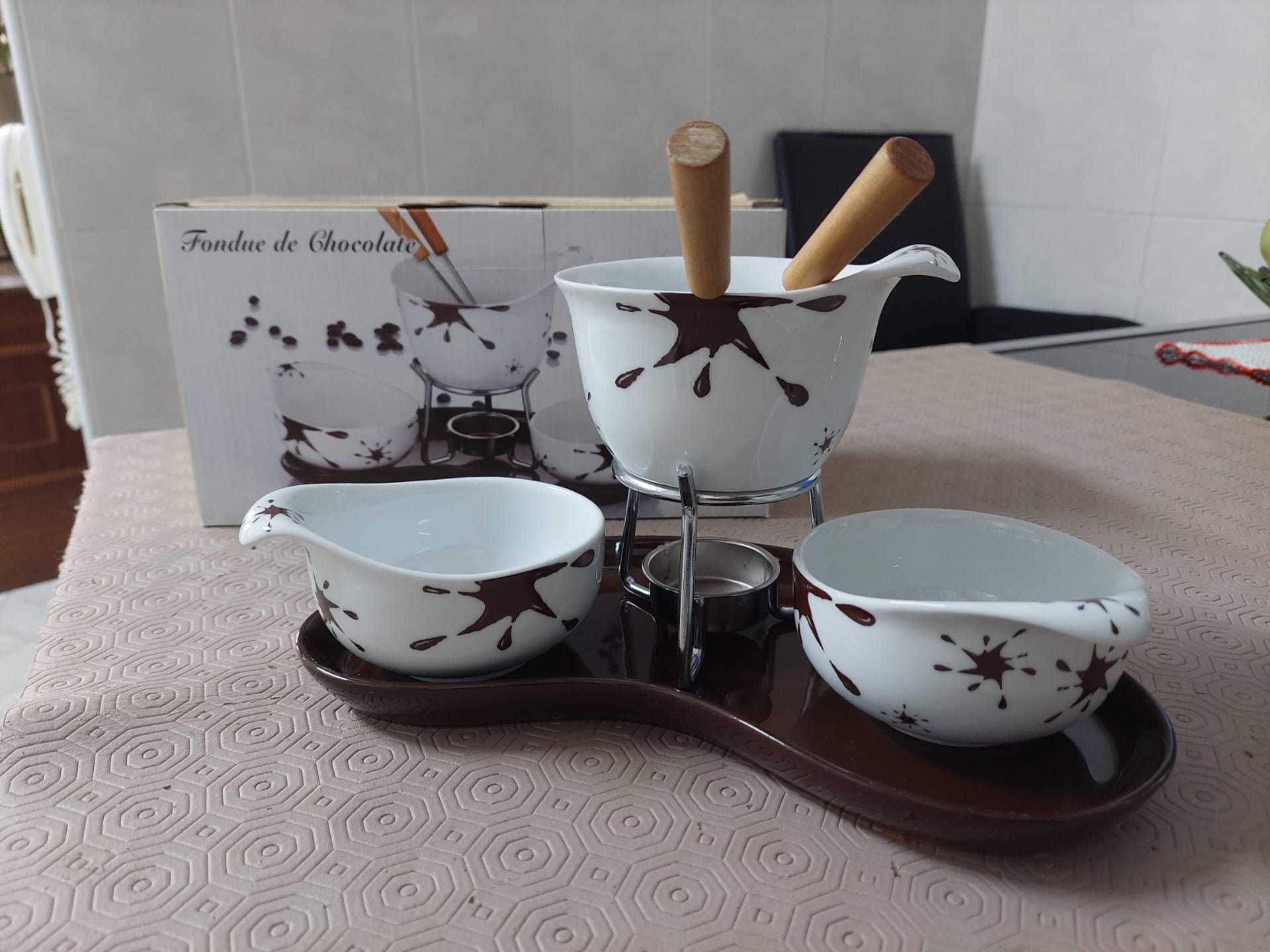 Conjunto para fondue de chocolate