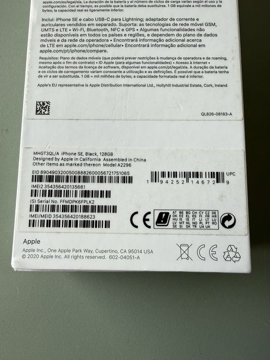 Apple iPhone SE 2020 com 128Gb