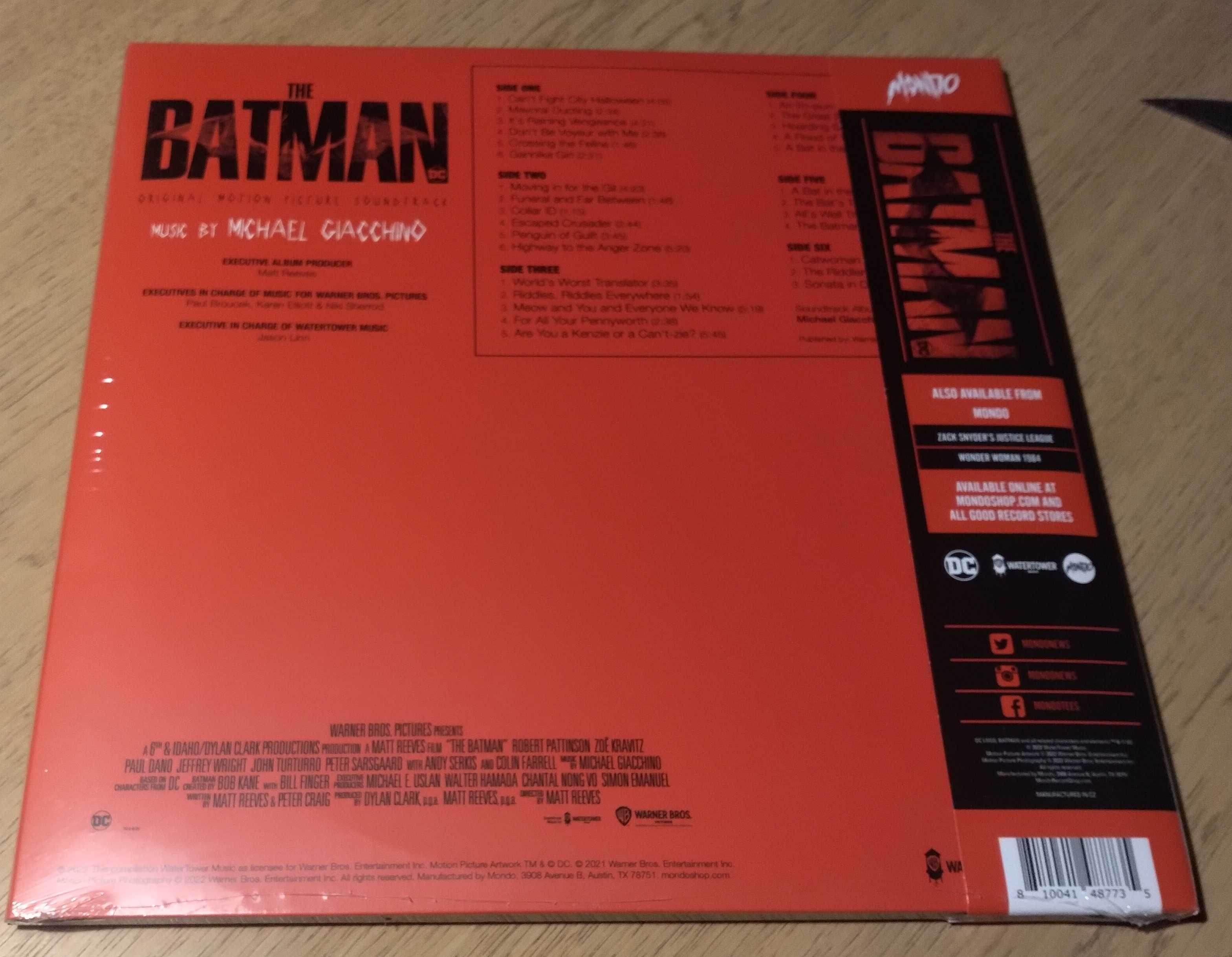 Batman 3 x LP kolor 180 g. MONDO nowa w folii. Nowa Cena!