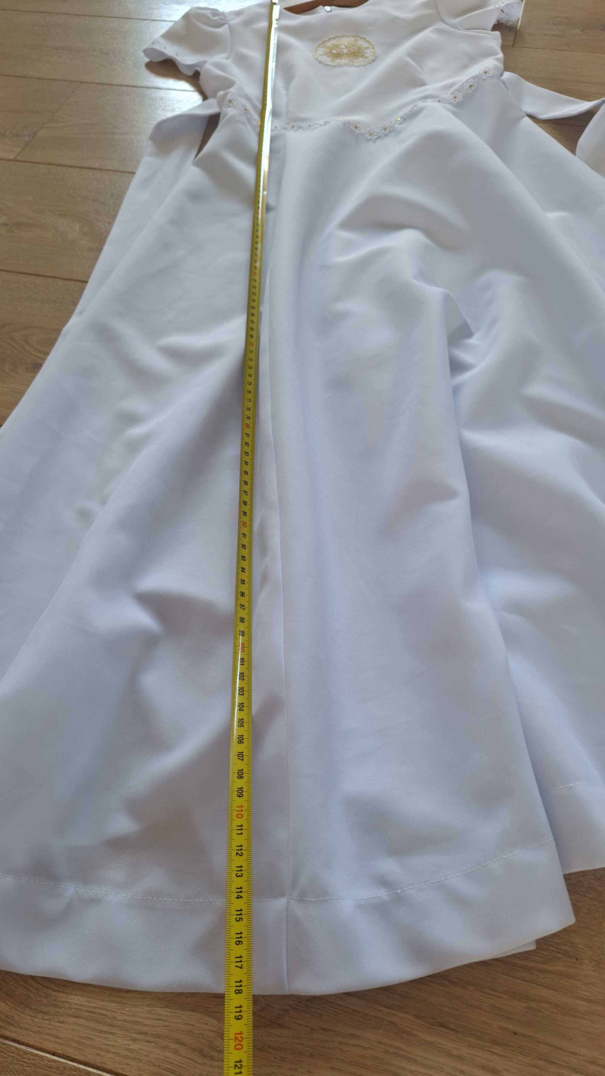 Sukienka komunijna opus na okolo140-146 plus ok 10 cm wydluzenie