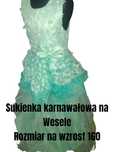 Sukienka karnawałowa  balowa Na wesele Rozmiar 152