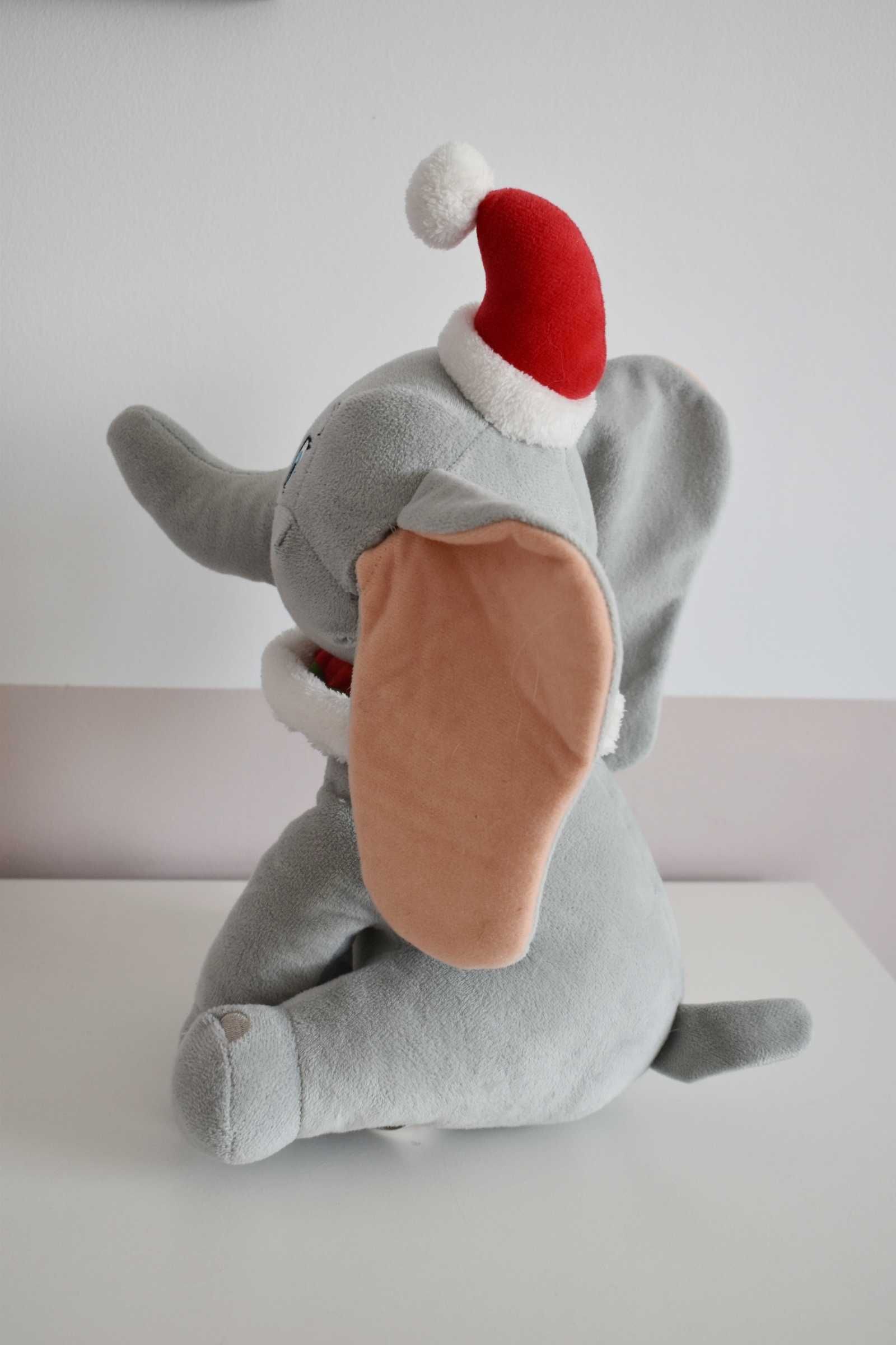 Maskotka Dumbo Świąteczna Boże Narodzenie 34 cm