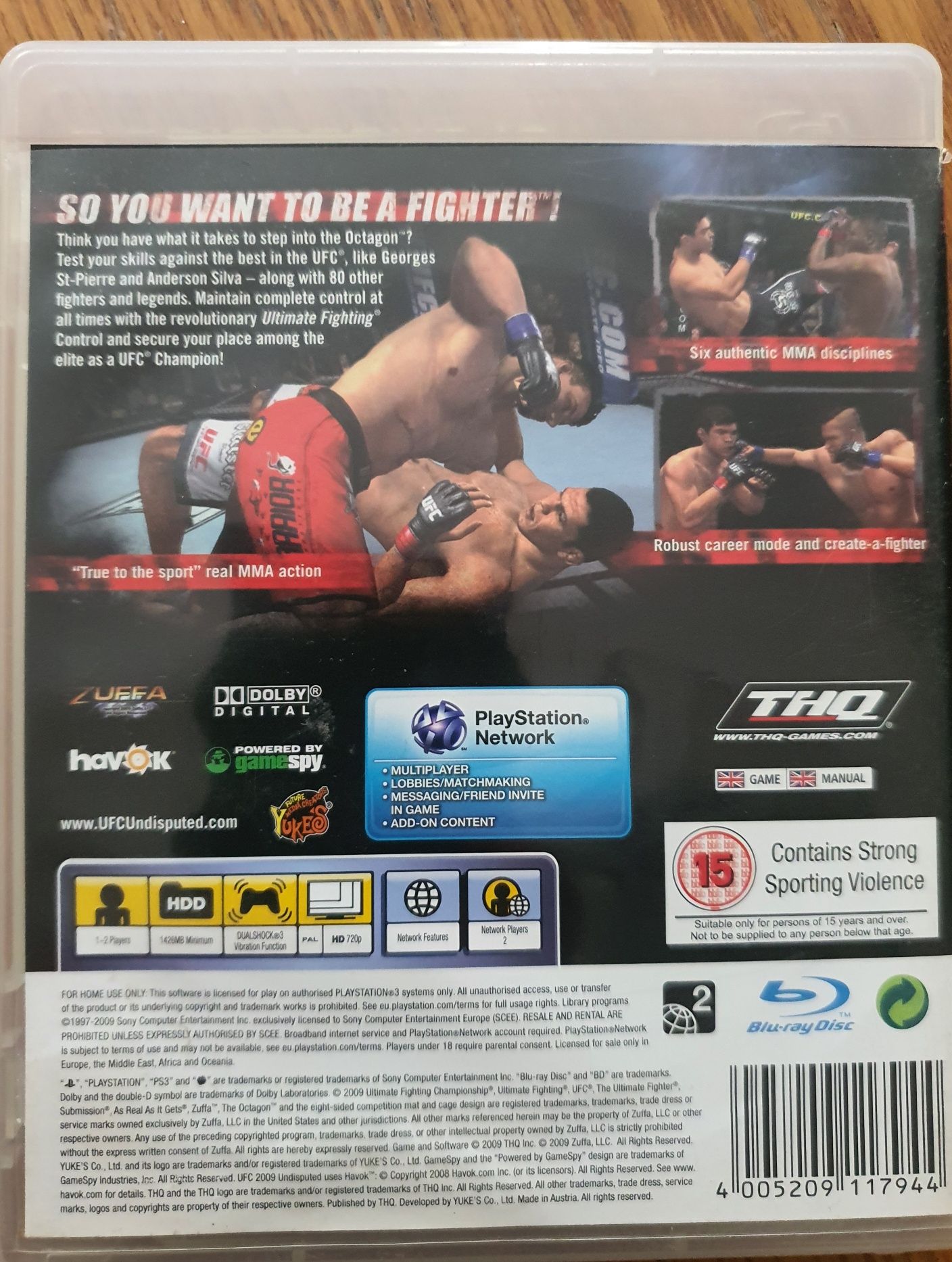 Gra UFC 2009 na PlayStation 3