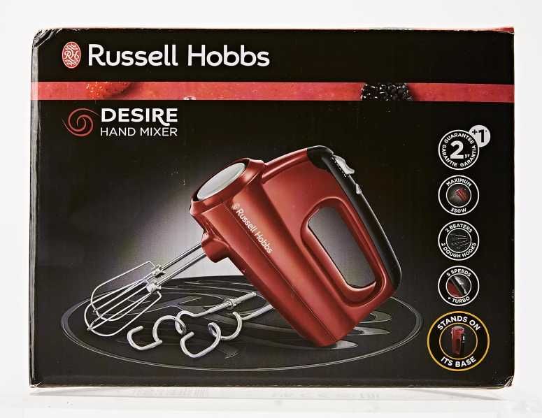 Mikser ręczny Russell Hobbs 350 W czerwony