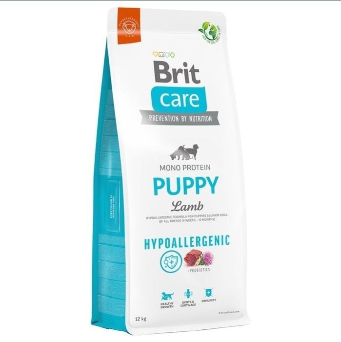 Karma dla szczeniaka BRIT CARE Hypoallergenic Puppy Lamb 3,5kg OTWARTA