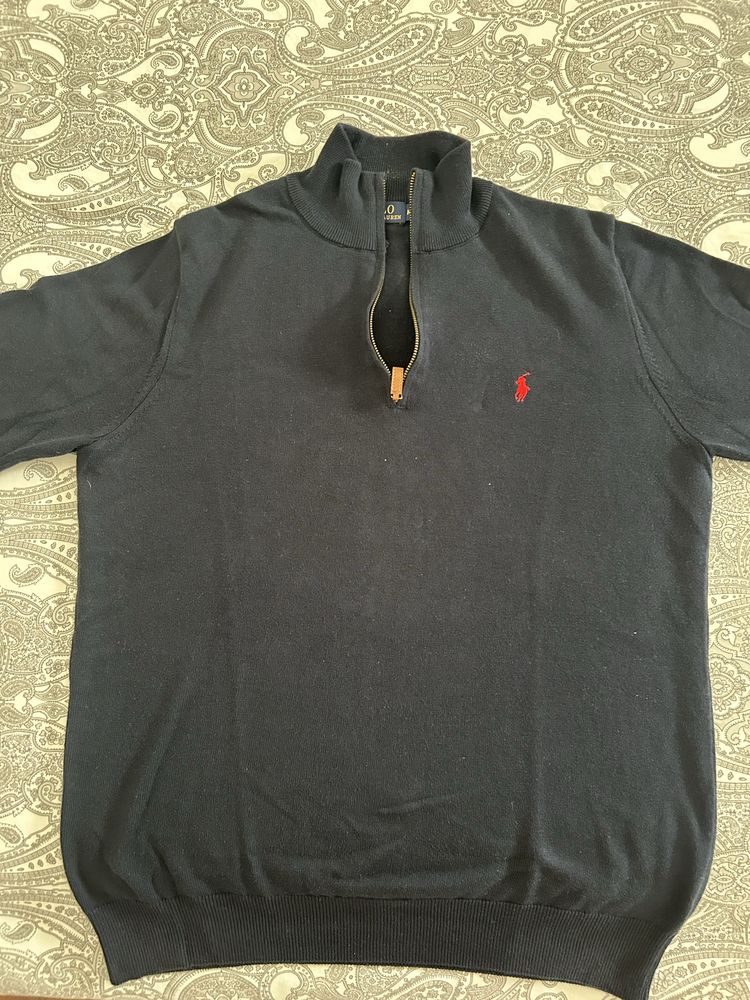 Malha Polo azul escuro M