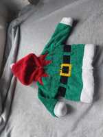 Bluza świąteczna elf rozpinana gruba 68 Boże Narodzenie Mikołaj