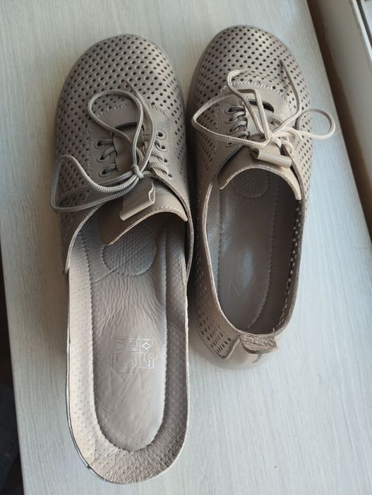 Анатомічні мокасини з перфорацією 39,5 р.