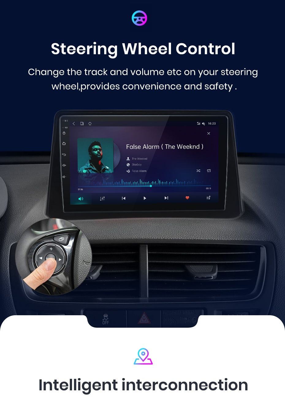 Rádio android 9" Opel Mokka 2012-16 Carplay GPS WiFi 1/32GB + CANBUS