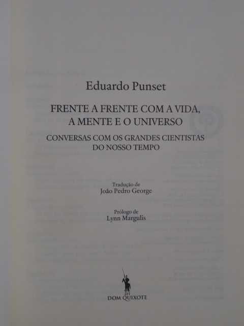 Frente a Frente com a Vida, a Mente e o Universo de Eduardo Punset