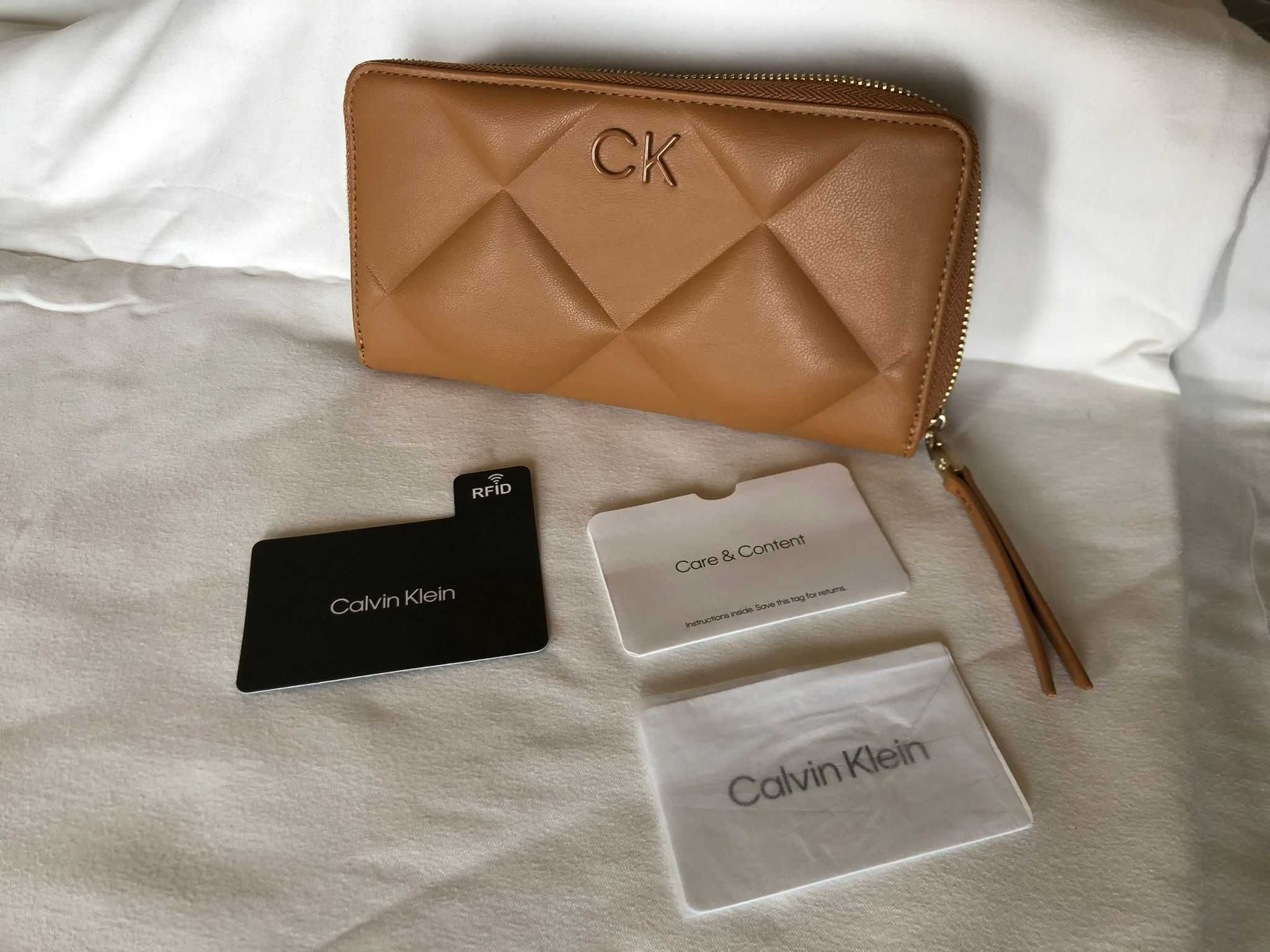 Carteira Castanho claro, Calvin Klein, Nova