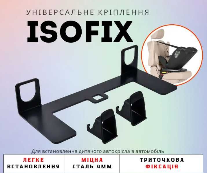 Кронштейн крепеж детского автокресла универсальный ISOFIX ВСЕ ТИПЫ
