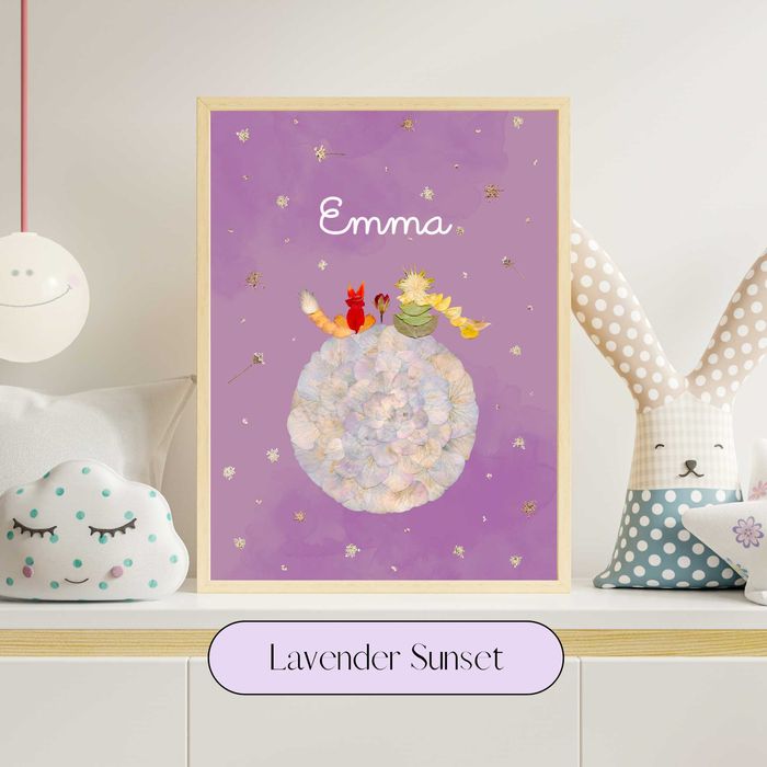 Reprodução Fine Art O Principezinho – Quadro Personalizado com Nome