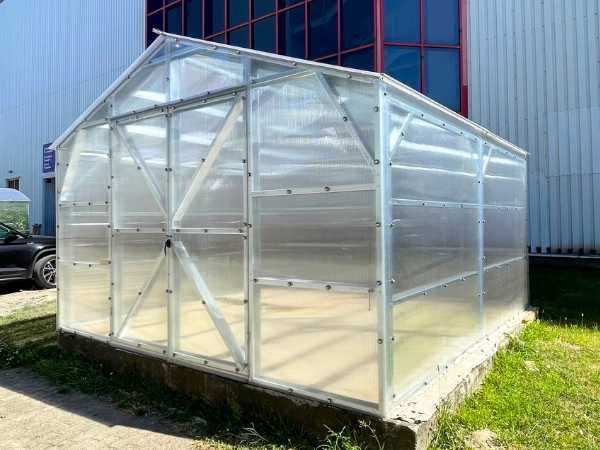 Szklarnia Domek Poliwęglan 6mm Proste Ściany 4x4 4x6 4x8 4x10m EDEN-4