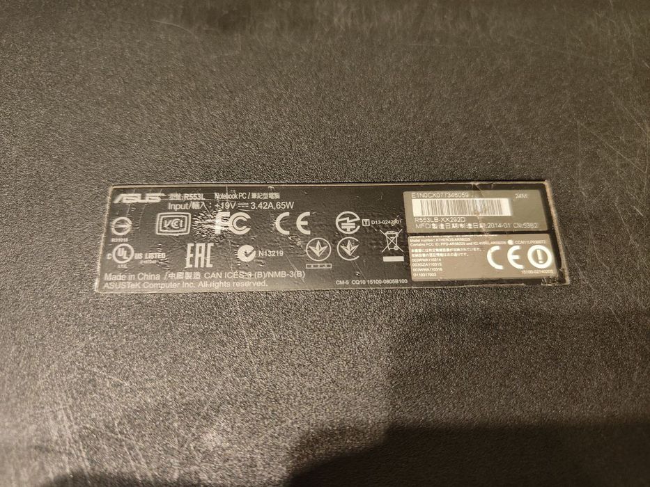 Ноутбук Asus R553L: i7-4500 8Gb 15.6"