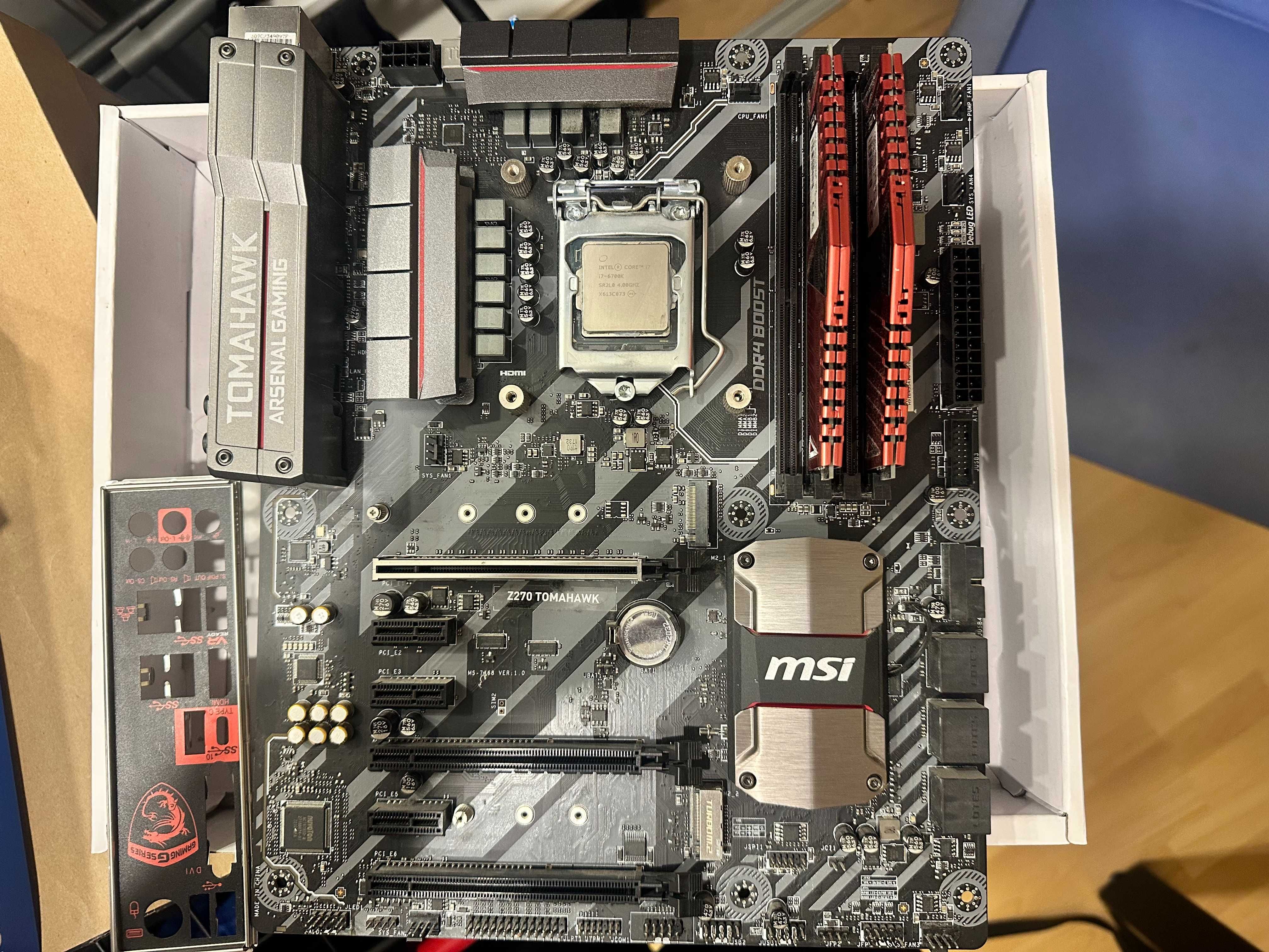 Msi z270 tomahawk , i7-6700k , 16gb ram