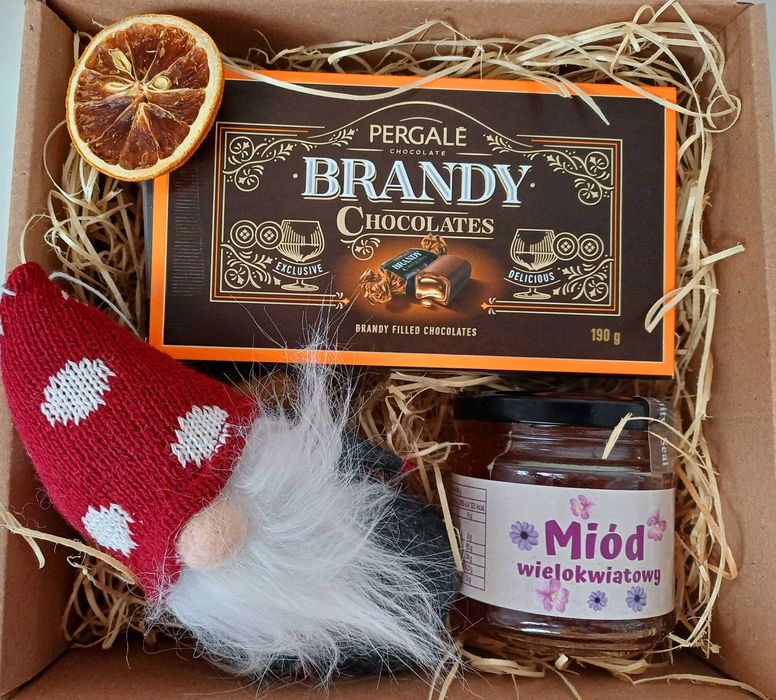 Zestaw świąteczny prezent Mikołaj Święta skrzaty