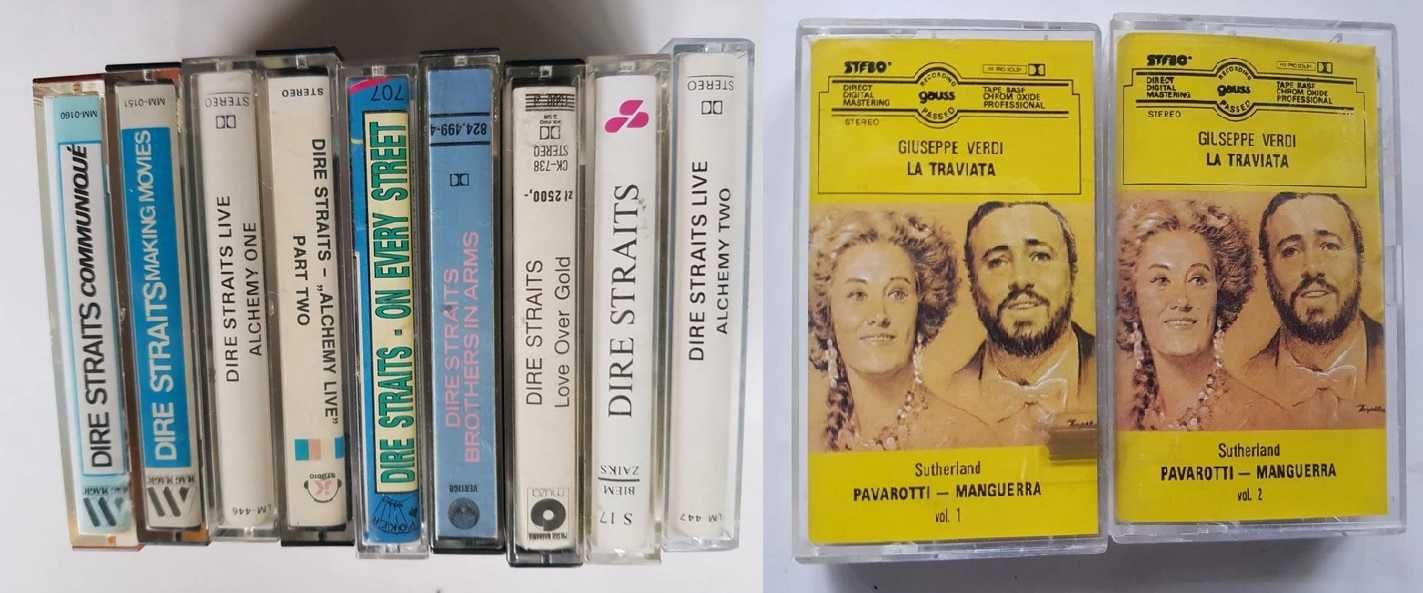Dire Straits Ennio Morricone Giuseppe Verdi Guns N’ Roses KASETY AUDIO