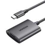 Czytnik kart SD/TF Ugreen CM401 USB C 5Gb/s szary