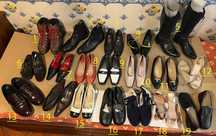 Sapatos, maioria em pele - bom valor