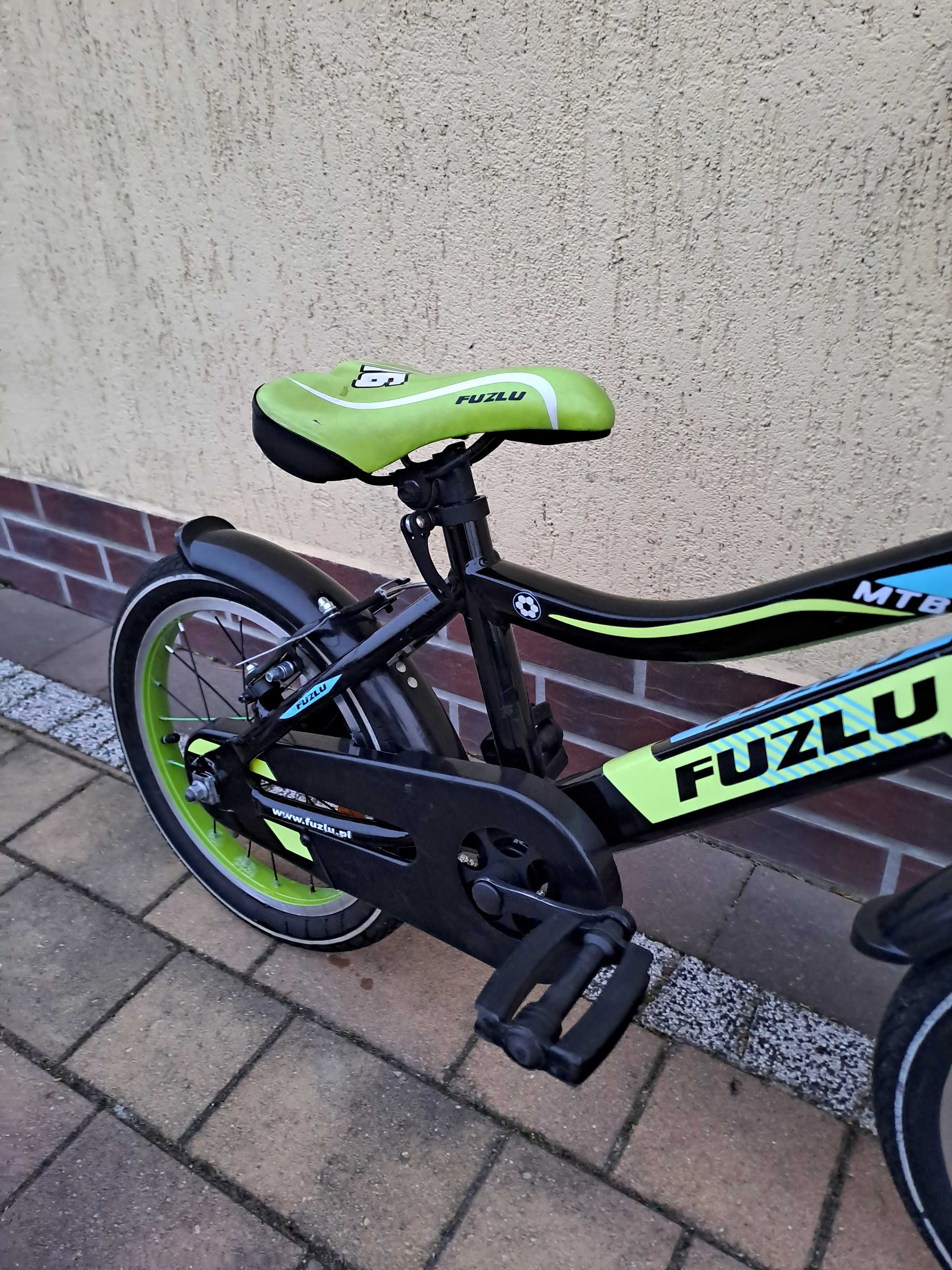 BMX, rower dziecięcy 16" ALU Fuzlu Thor+boczne kółka