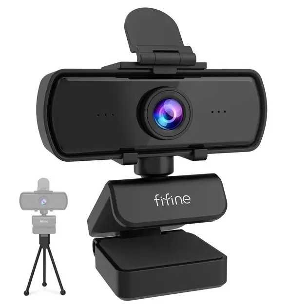 Вебкамера 2K Fifine K420 для комп'ютера з мікрофоном,штативом триногою