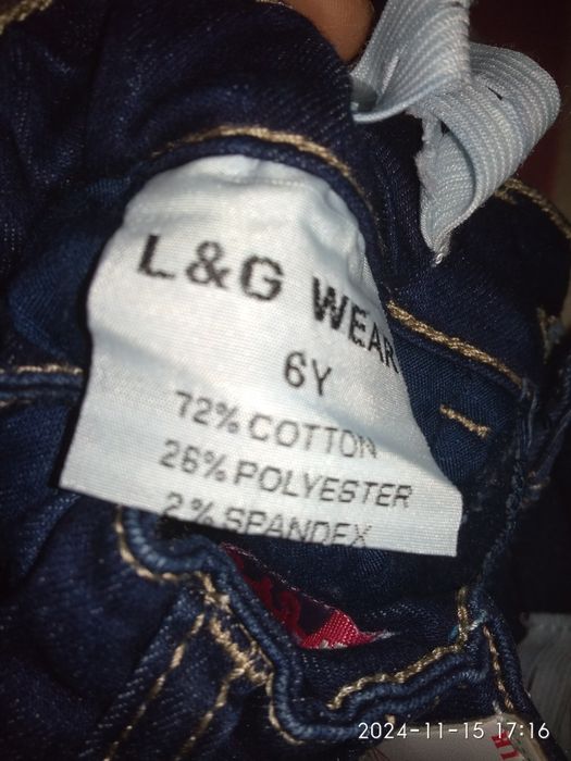 Тёплые джинсы для девочки