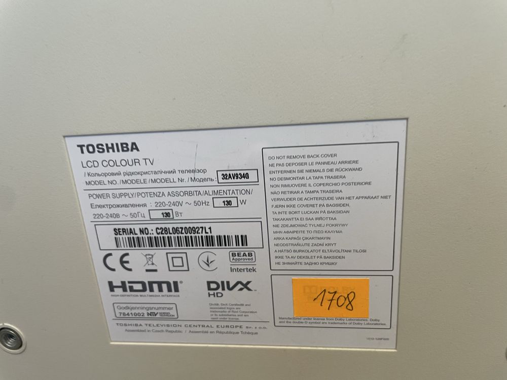 Telewizor toshiba