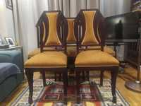 Antiguidades. 5 cadeiras em Pau Rosa em Arte Nova.