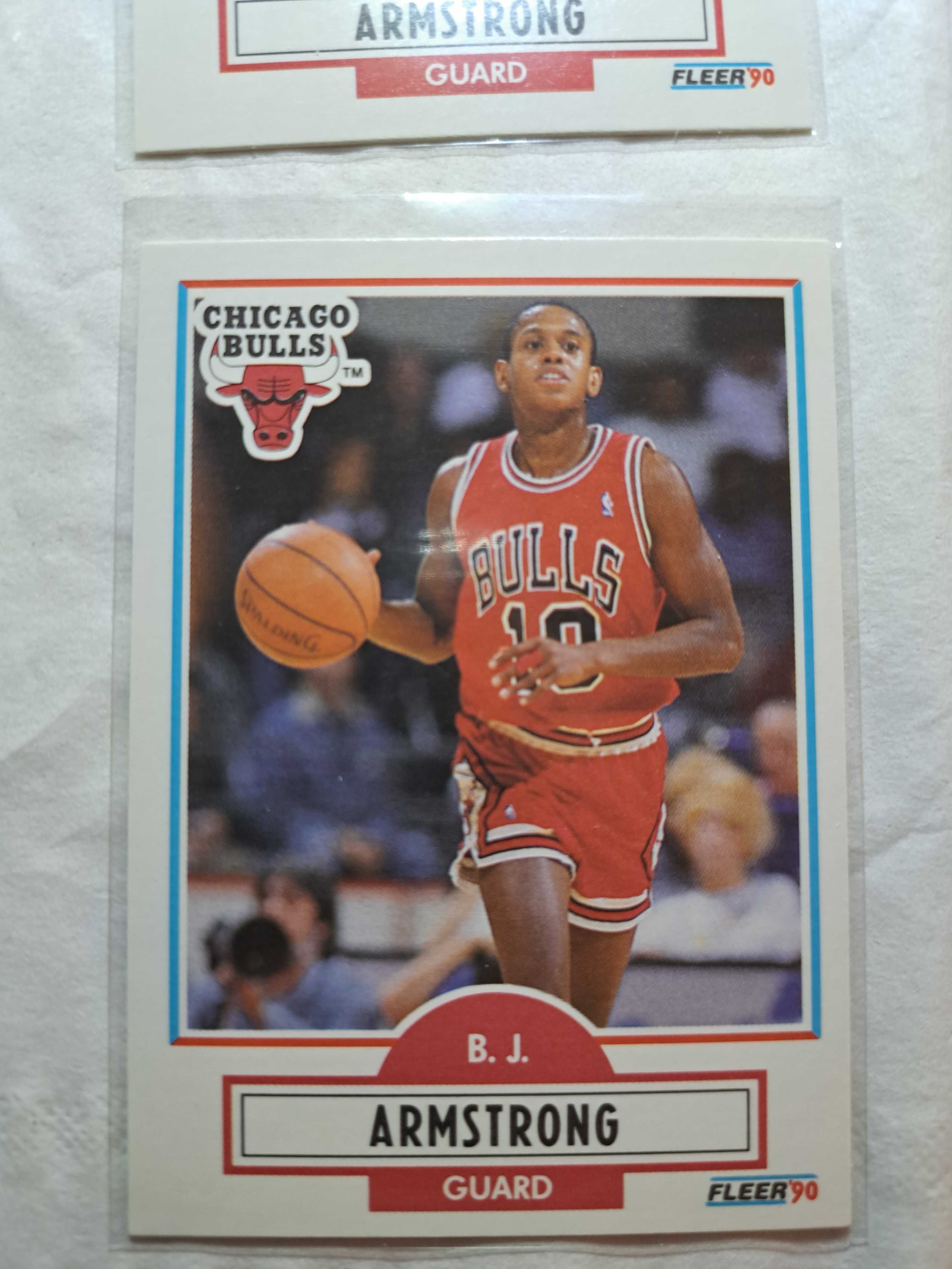 1990 Fleer B.J. Armstrong #22 NM NBA (RC)
