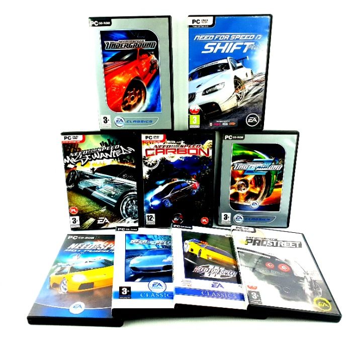 Need for speed Road challenge Pro street Carbon Hot pursuit PC PL nfs