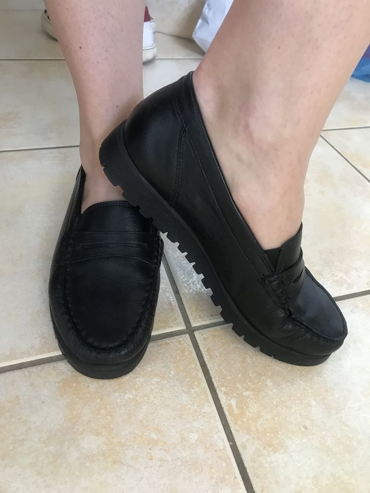 Mokasyny, idealne, Ara,Ecco,37,skóra,czarne