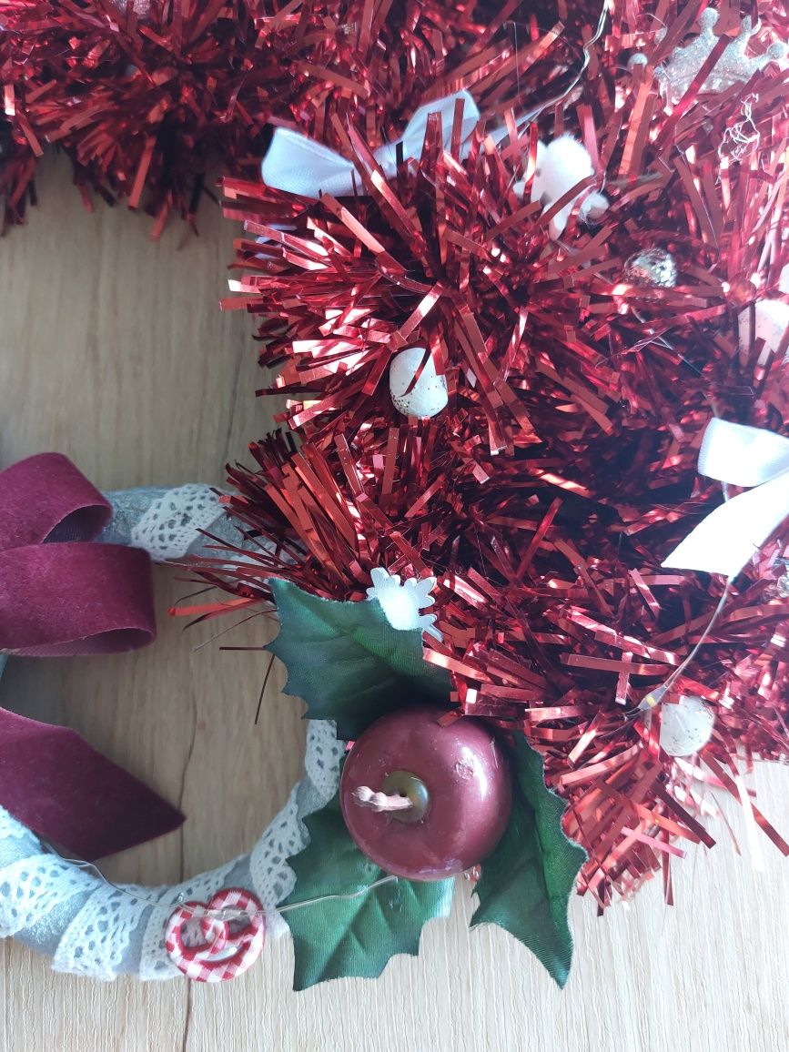 Grinalda de Natal com luzes, Handmade, nova