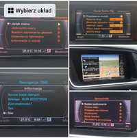 Audi język polski/menu MMI2G High, MMI3G Basic/High, Najnowsze Mapy 20