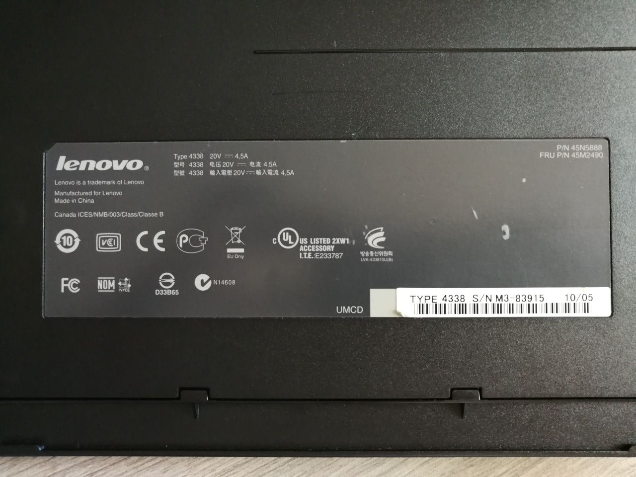 Dockstation Lenovo ThinkPad Mini Dock Plus Series 3