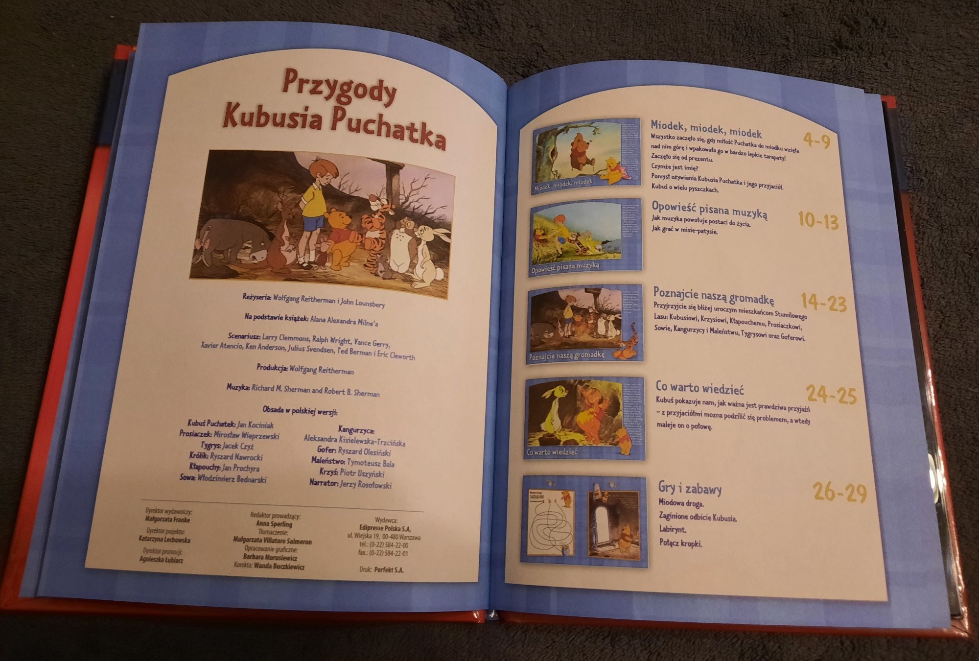 Przygody Kubusia Puchatka, DVD i książeczka