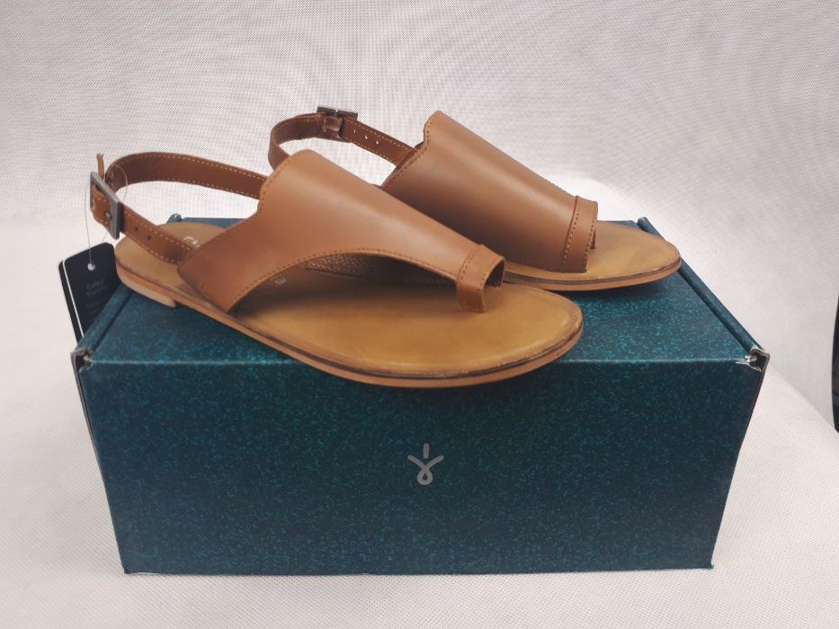 Nowe klapki japonki emu australia mado skóra naturalna brązowa 37 uk4
