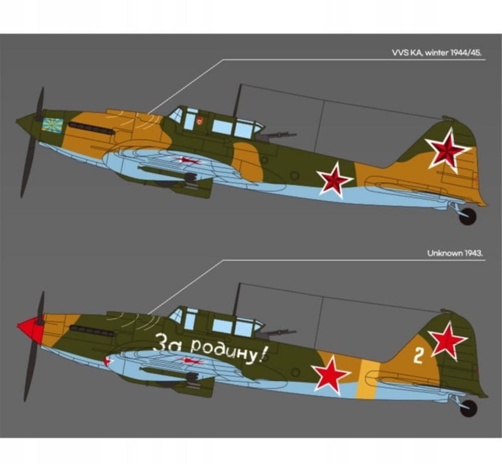 Samolot IŁ-2m3 Berlin 1945 model Academy 12357