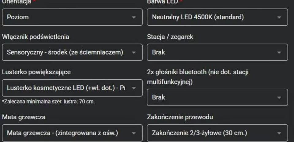 lustro do lazienki Velzo
