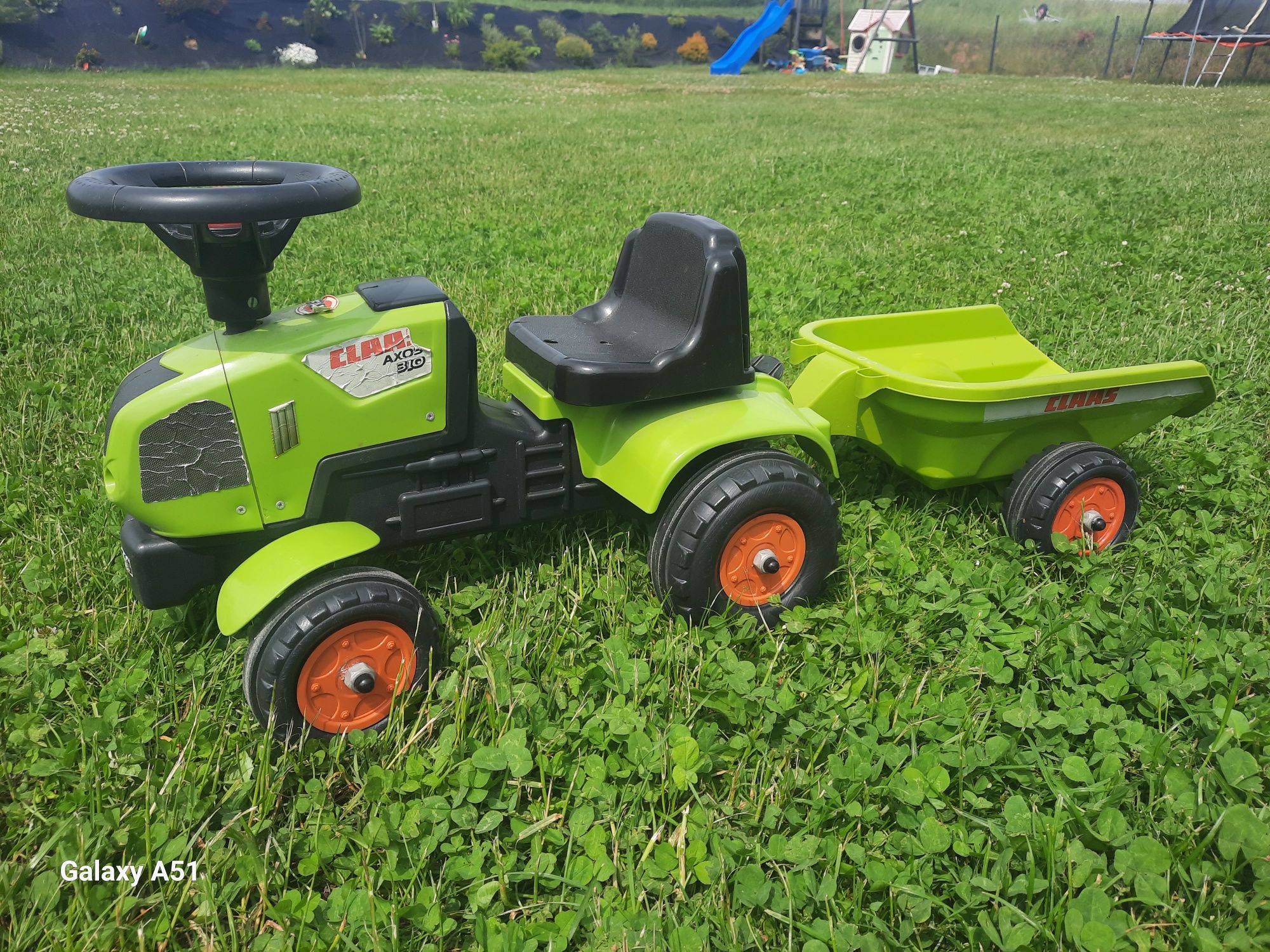 Jeździk traktor z przyczepą