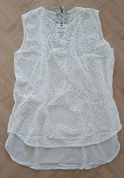 Tunika ażurowa unisono róż L nowa z metką