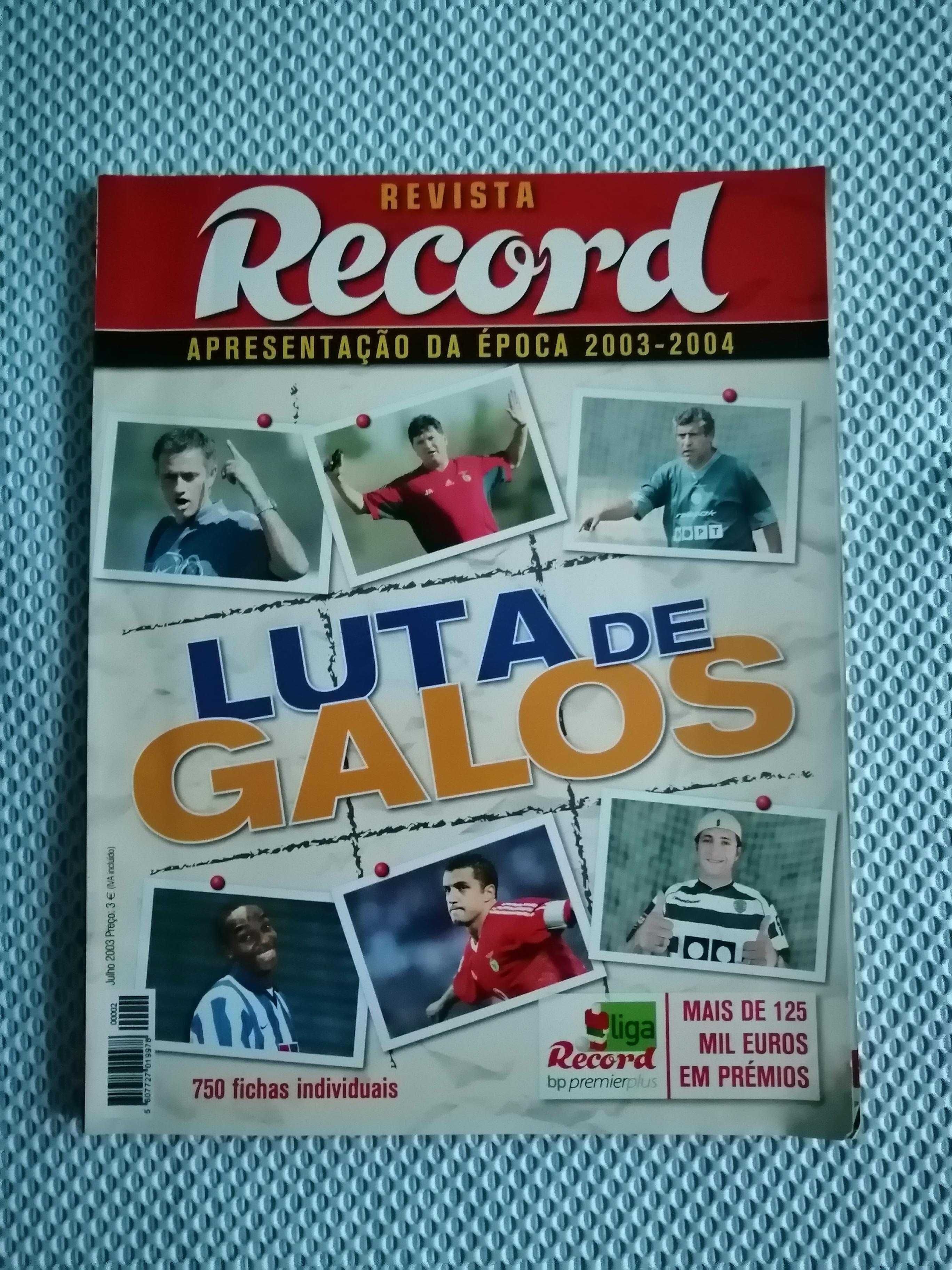 Revista Record - Apresentação Época 03-2004 - inclui Cristiano Ronaldo