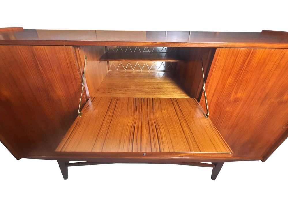 Duńska komoda, regał, Highboard, tekowy, vintage, lata 60.