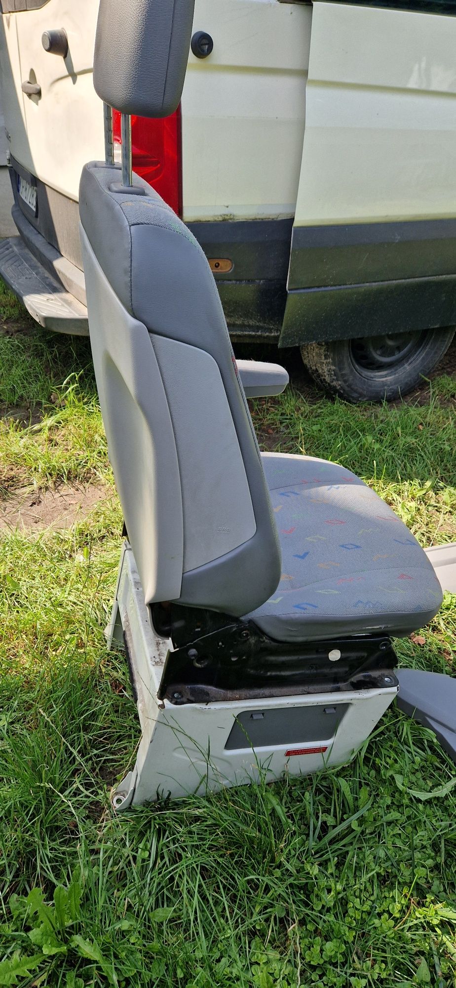 Fotel pasażera crafter sprinter pojedynczy