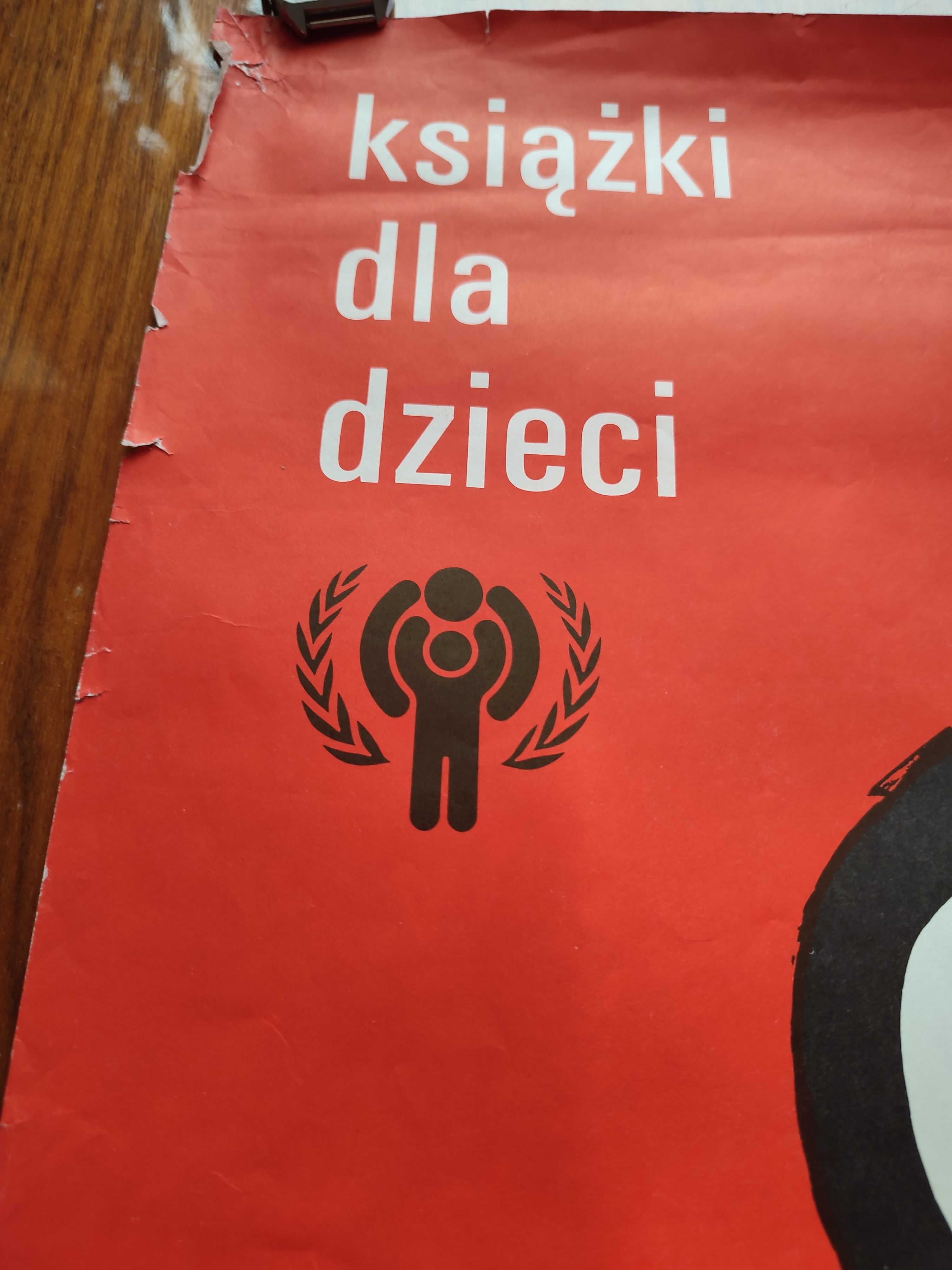 Plakat PRL Książki dla dzieci  proj. Janowski format 67x97